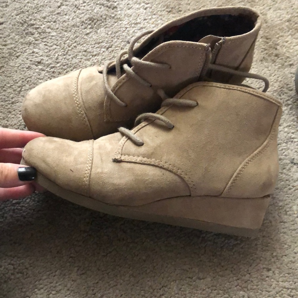 Cute tan booties from Target - Picture 2 of 2